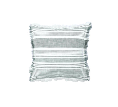 Granada Slub Cushion 50x50cm Dark Green
