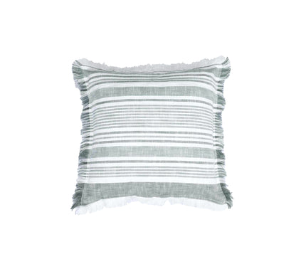 Granada Slub Cushion 50x50cm Dark Green