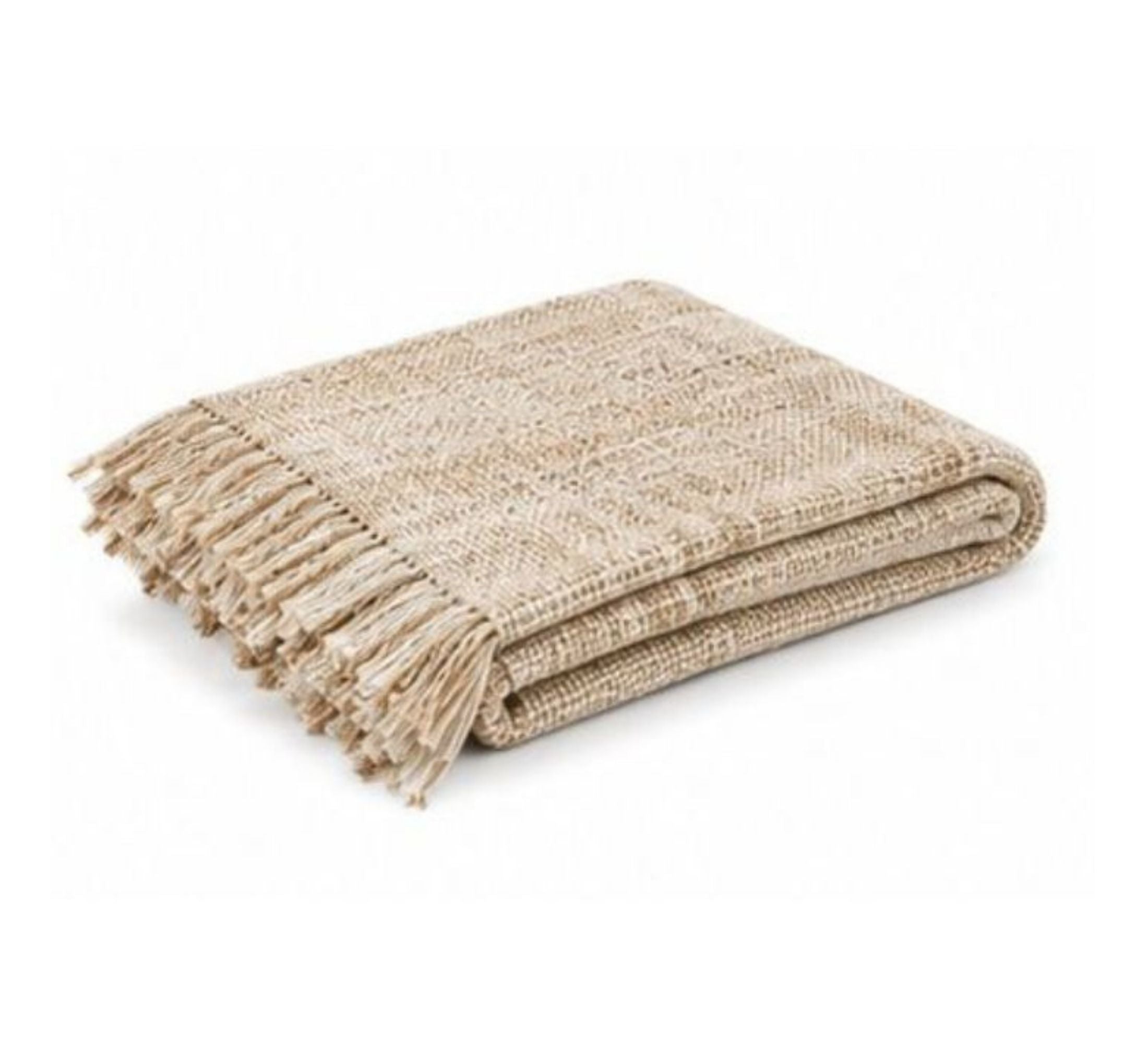 Sahara Textured Throw 130x170cm Warm Beige
