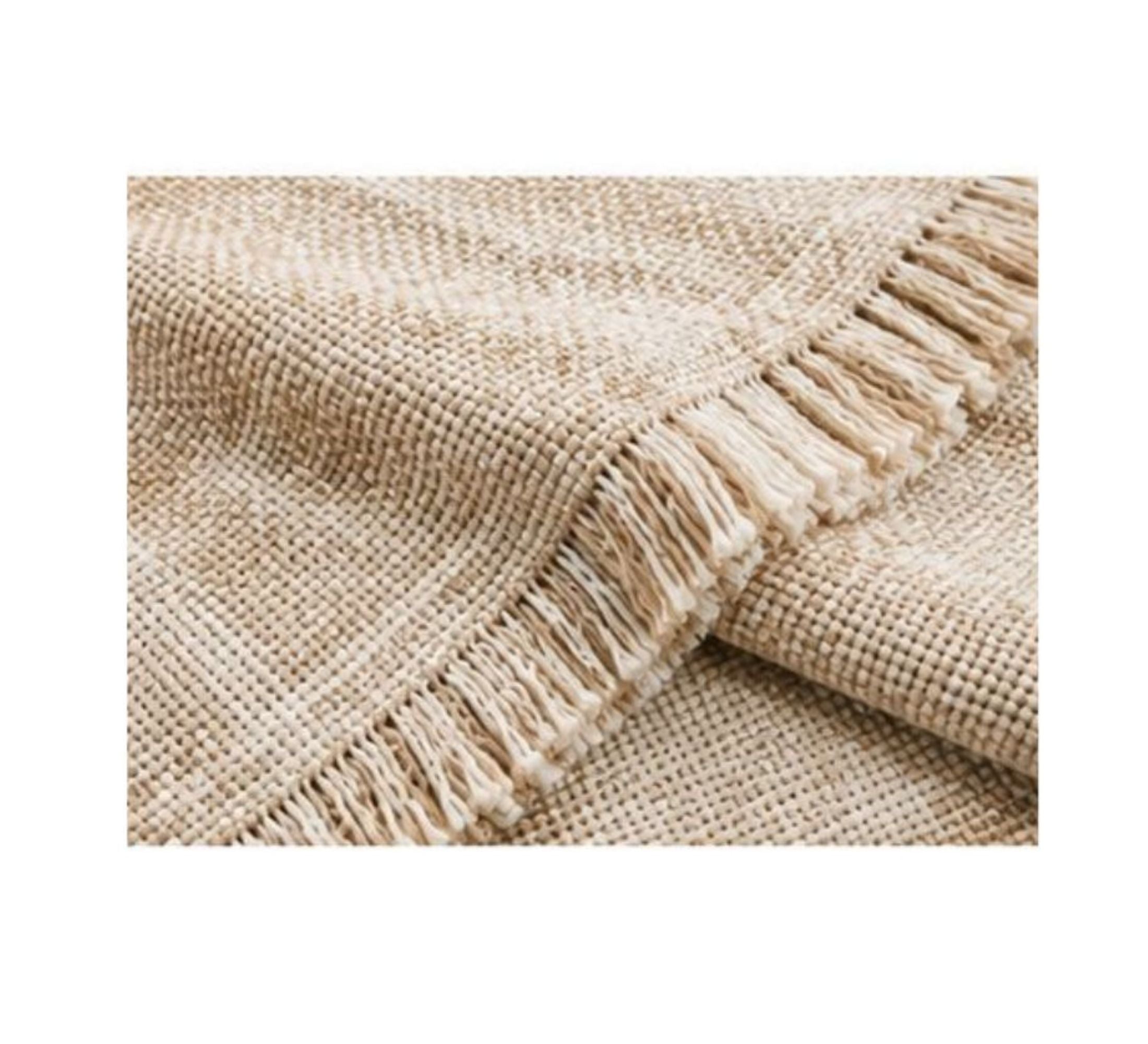 Sahara Textured Throw 130x170cm Warm Beige