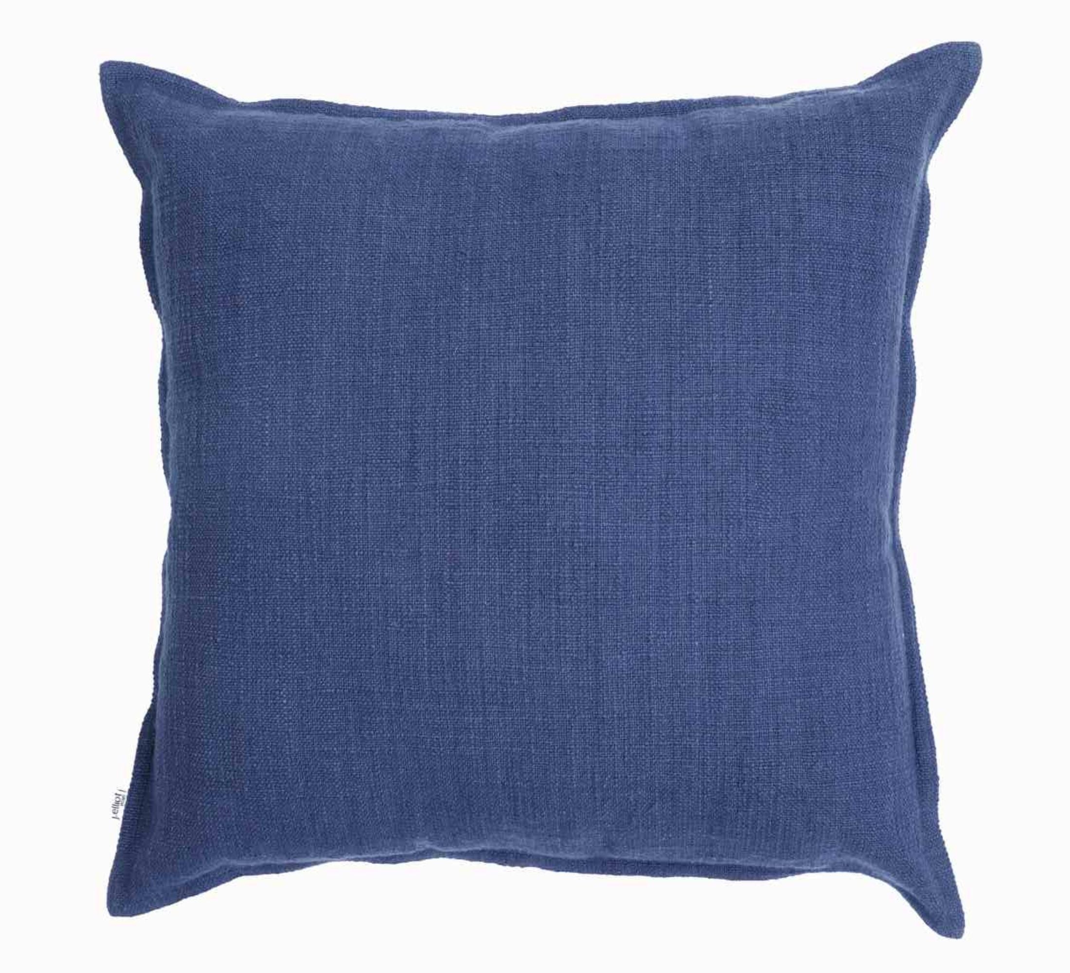 Elise Fancy Slub Cushion 50x50cm Blue