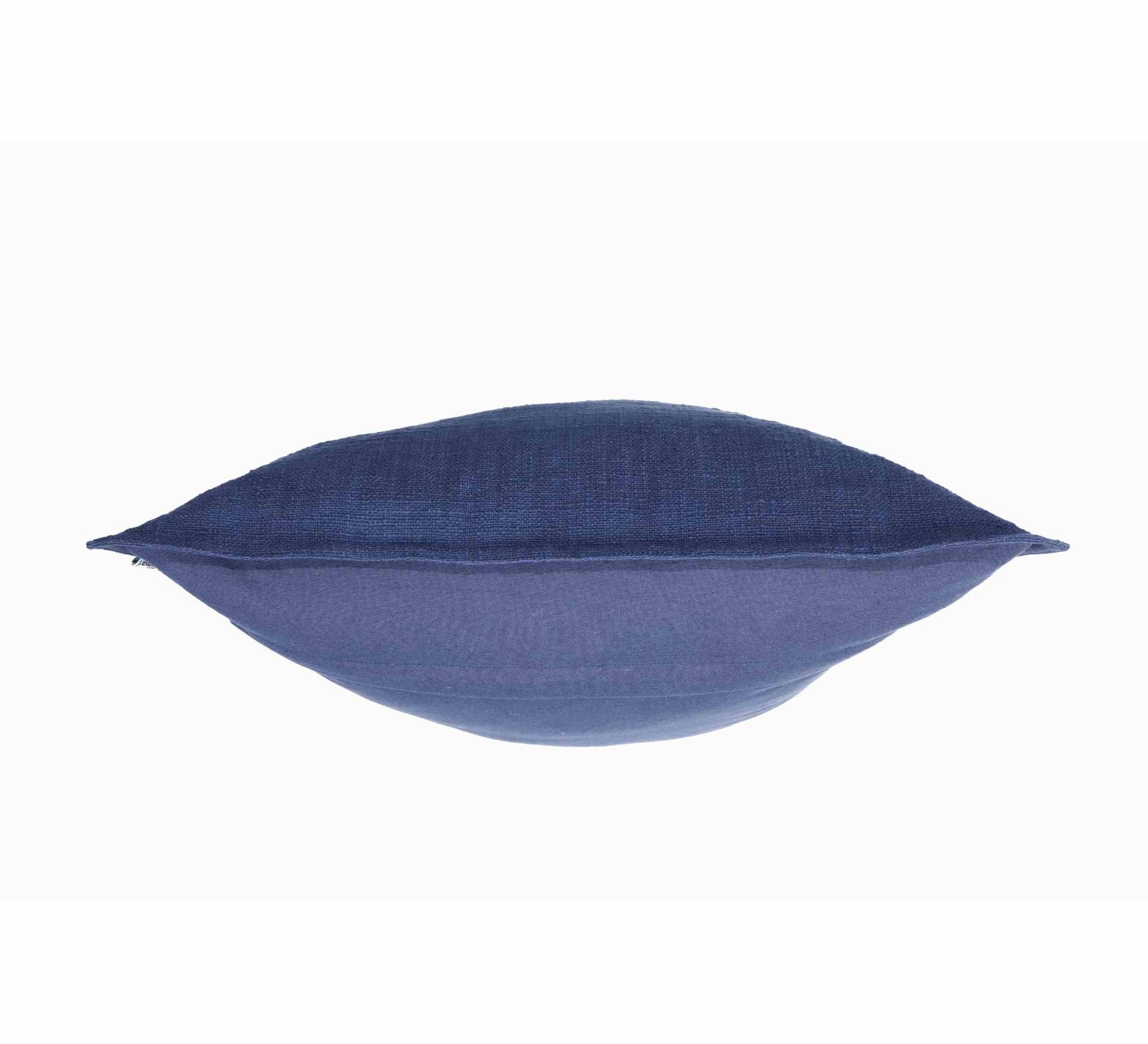 Elise Fancy Slub Cushion 50x50cm Blue
