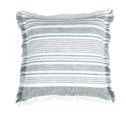 Granada Slub Cushion 50x50cm Dark Green
