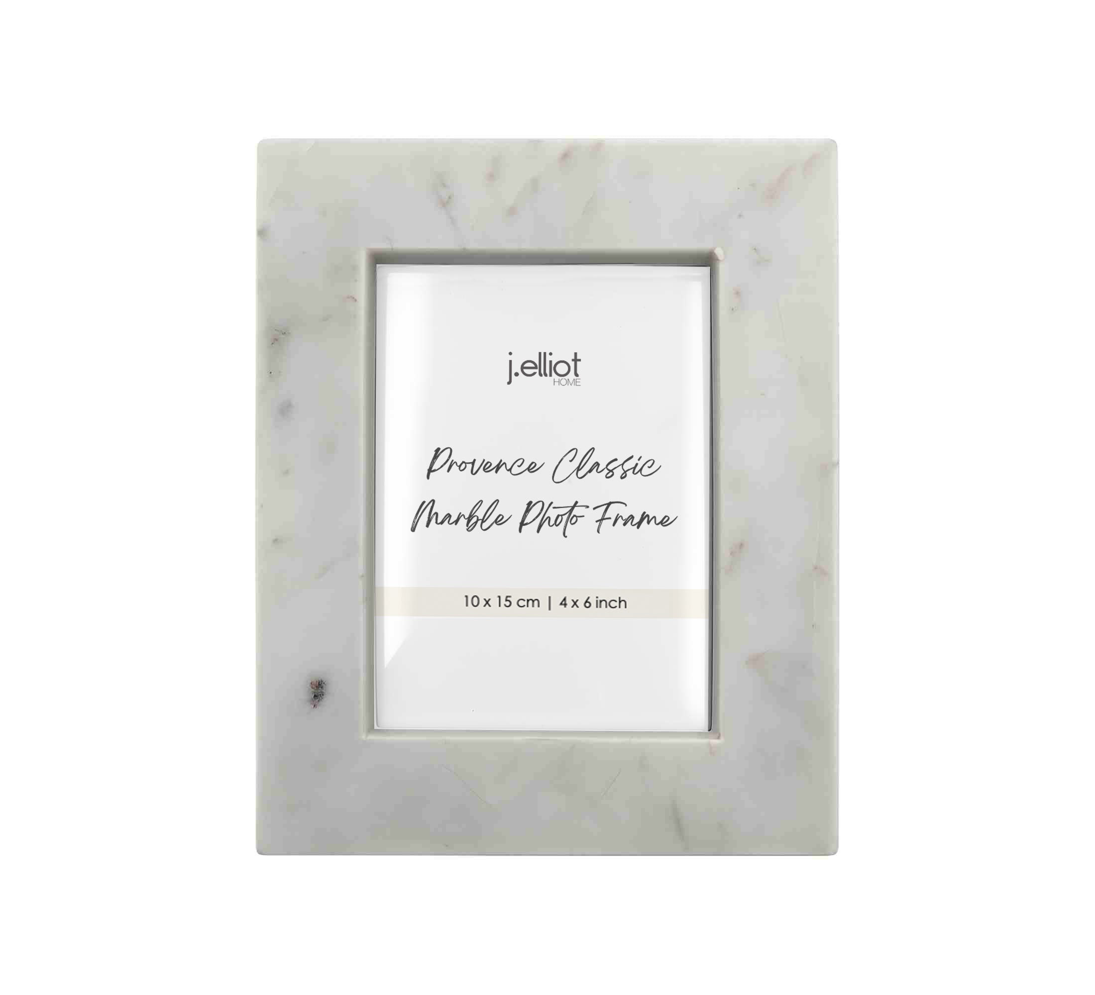 Provence Classic Marble Photo Frame 10x15cm White