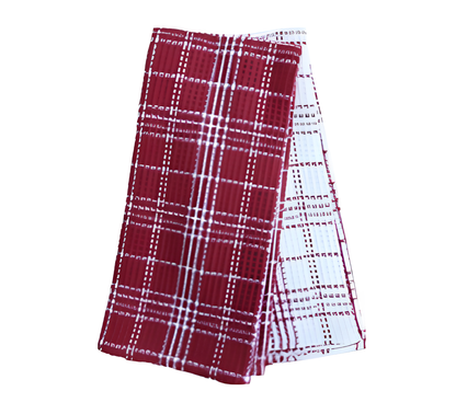 Collins 2pk Tea Towel 45x70cm Rust