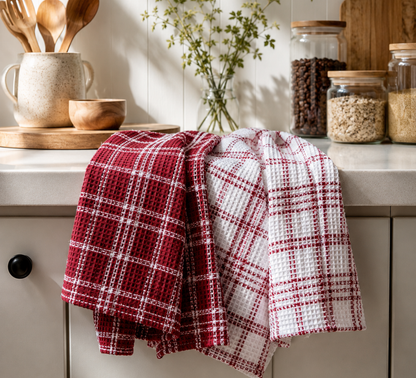 Collins 2pk Tea Towel 45x70cm Rust
