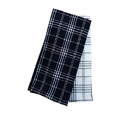 Collins 2pk Tea Towel 45x70cm Black
