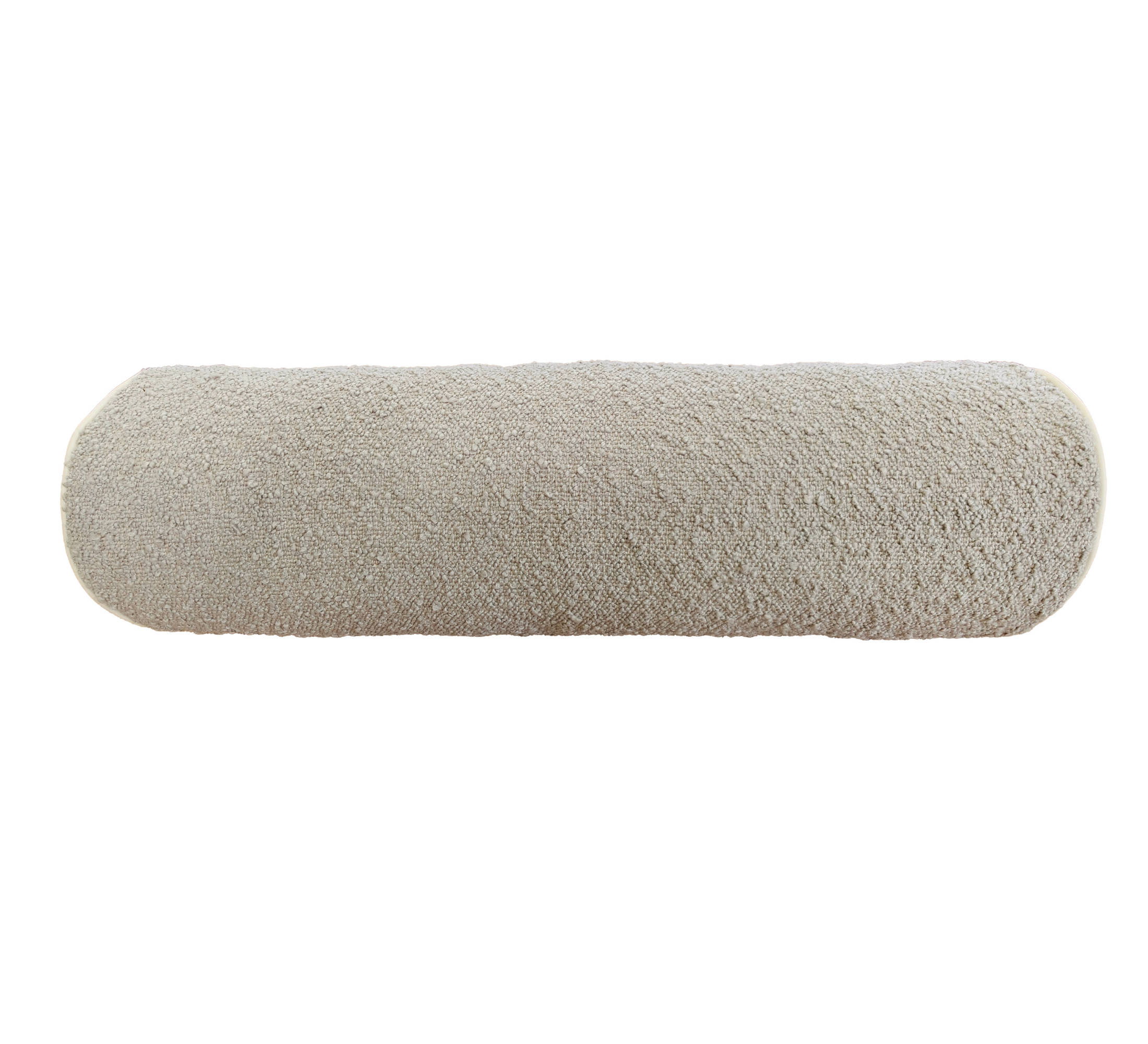 Brooklyn Bolster Boucle Cushion 18x60cm Milky Coffee