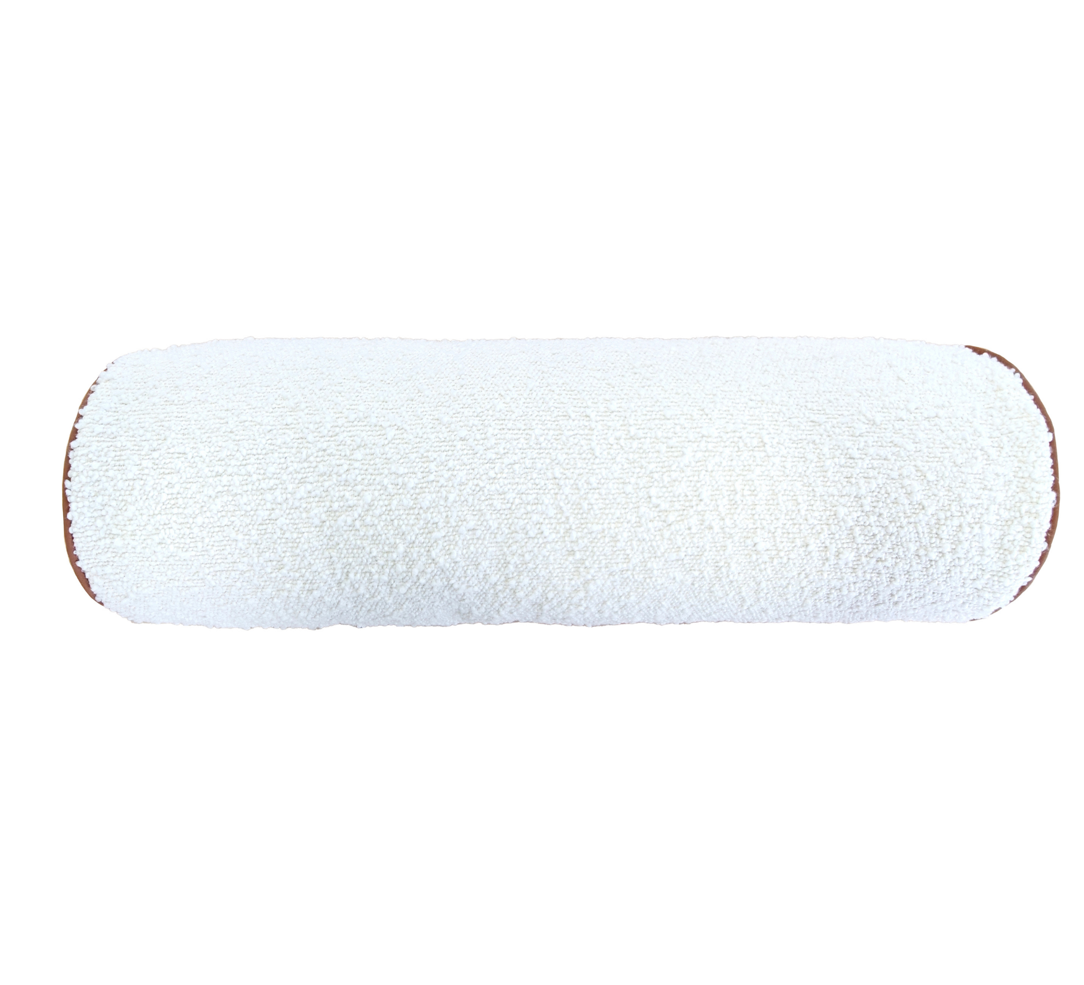 Brooklyn Bolster Boucle Cushion 18x60cm White