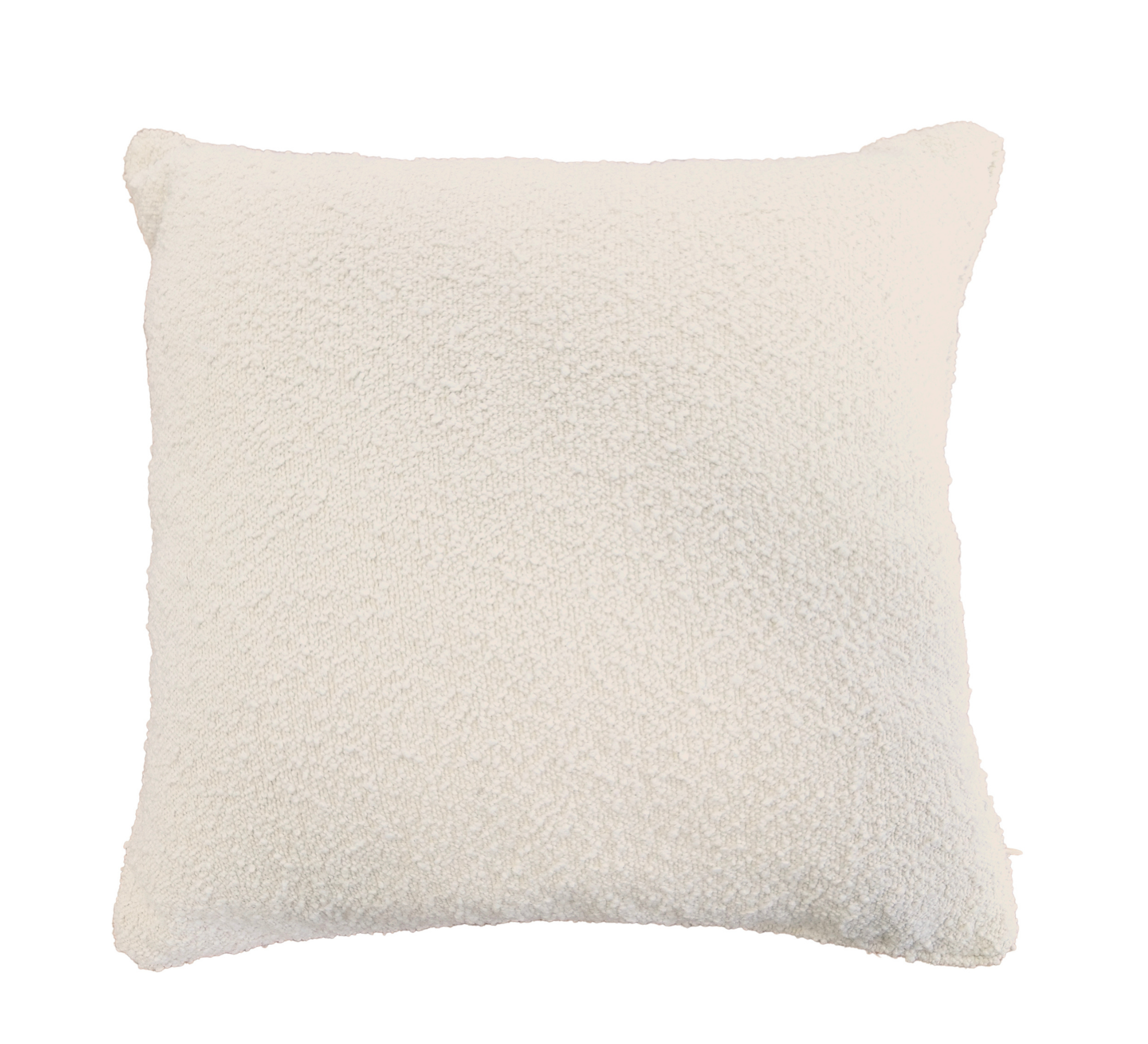 Brooklyn Feather Filled European Boucle Cushion 60x60cm Milky Coffee