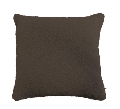 Brooklyn Feather Filled Boucle Cushion 50x50cm Chocolate