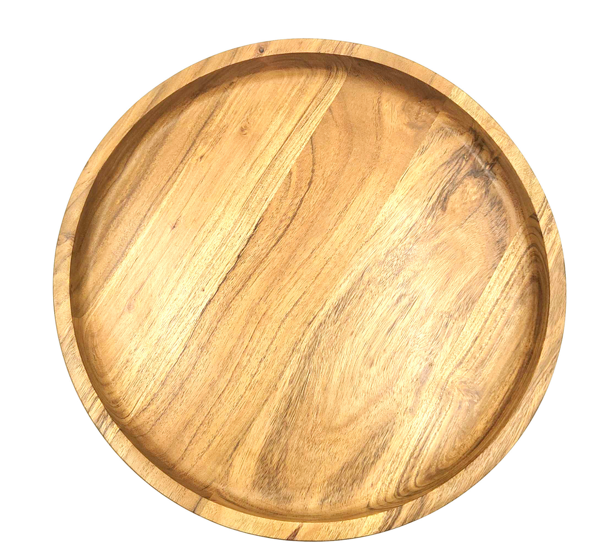 Siena Footed Serving Tray Large 30x30x7.5cm Natural Brown