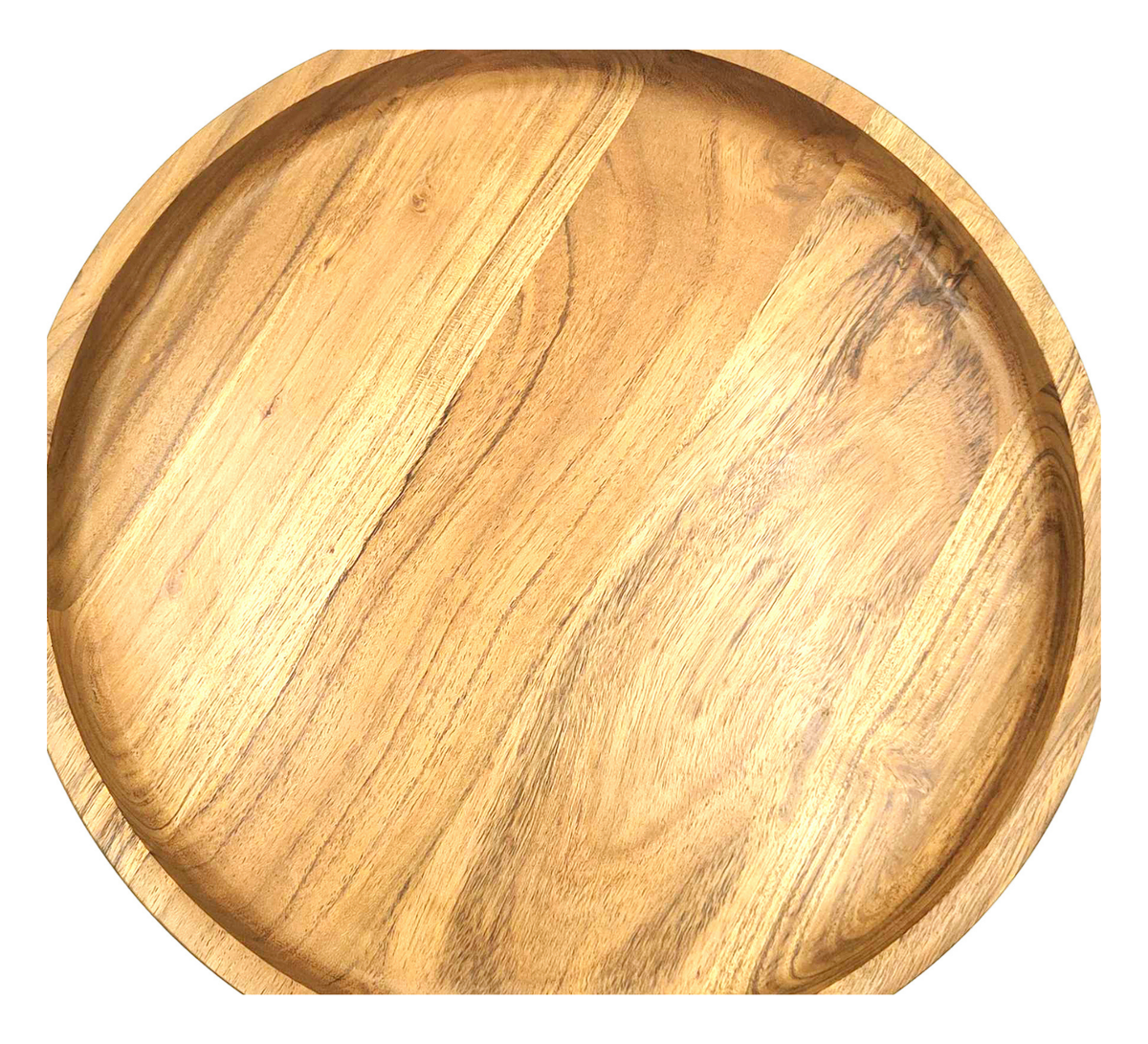 Siena Footed Serving Tray Large 30x30x7.5cm Natural Brown