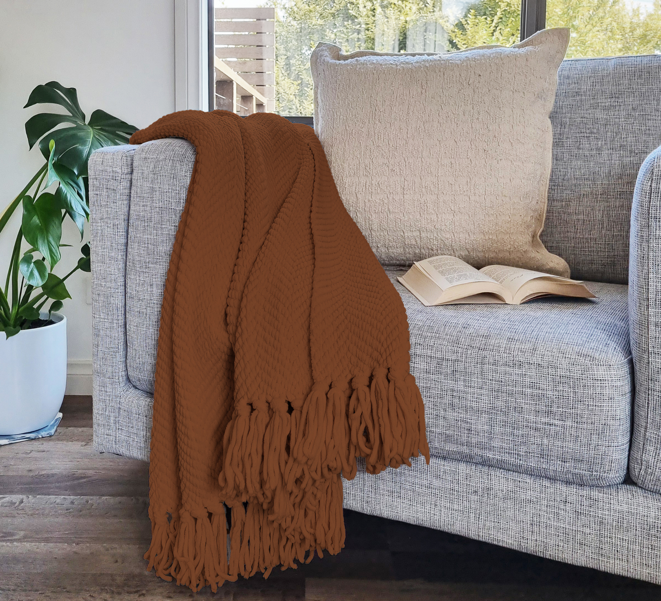 Louie Throw 130x160cm Caramel