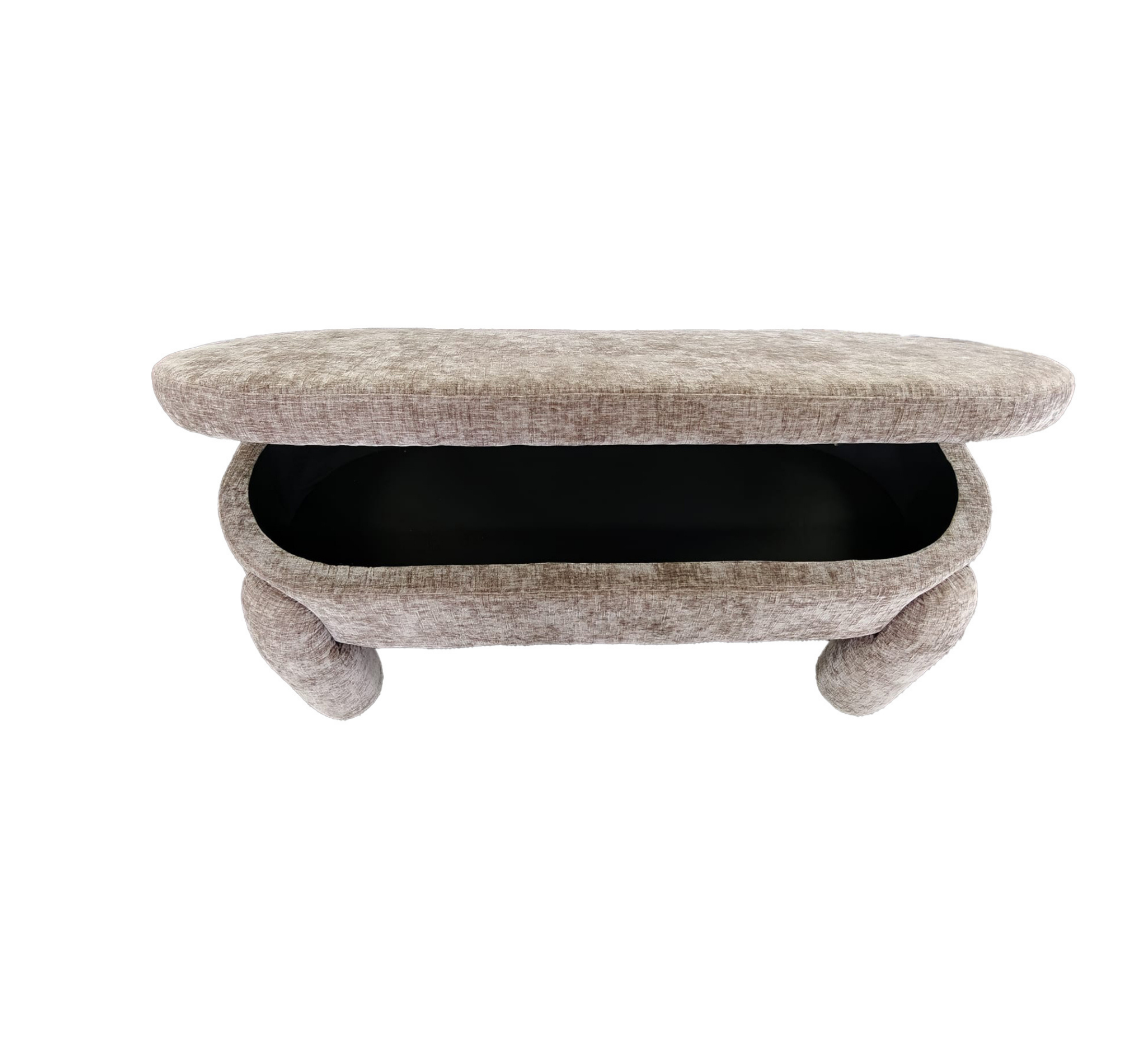 Albert Storage Ottoman 132x45x42cm Grey Beige