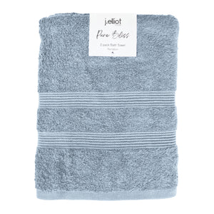 2 Pack Terry Towel 70x130cm Light Blue