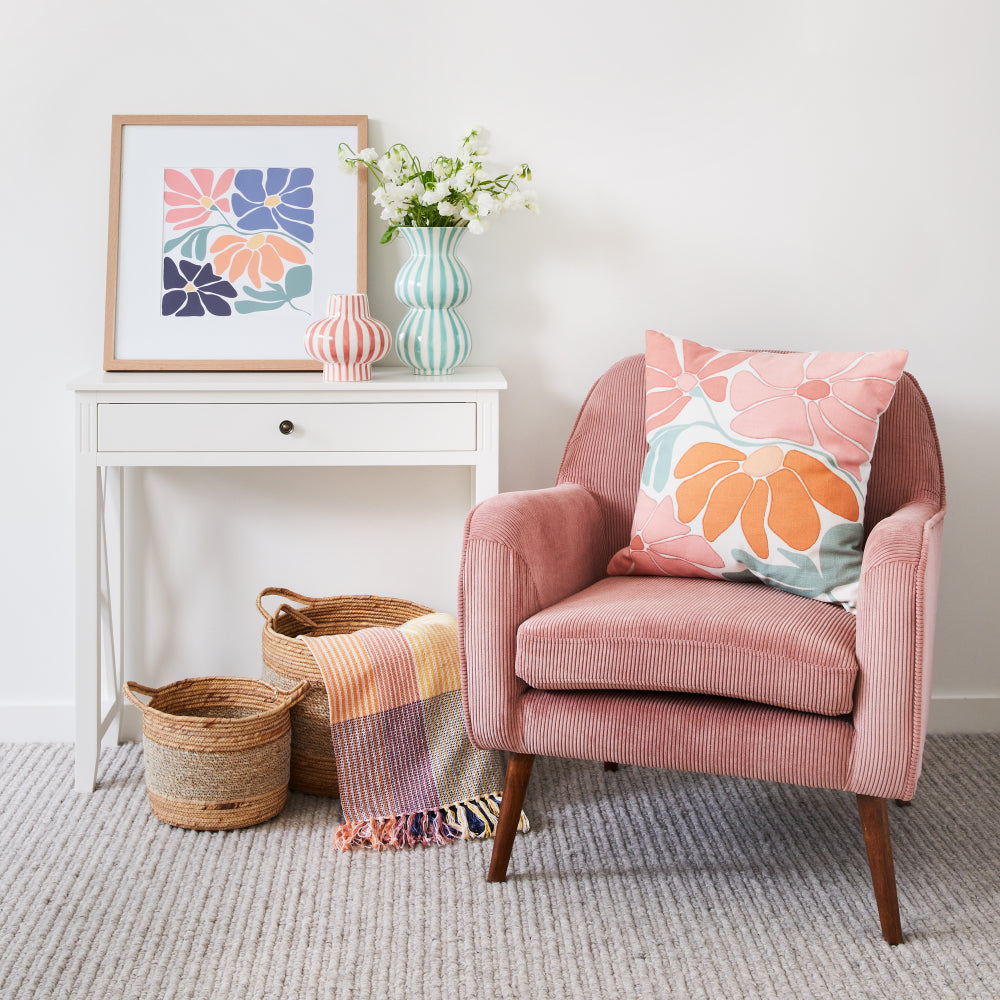 Albert Arm Chair 71x68x81cm Dusty Pink