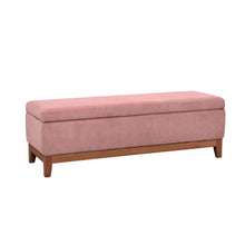 Load image into Gallery viewer, Albert Storage Ottoman 132x45x42cm Dusty Pink; ETA Early December
