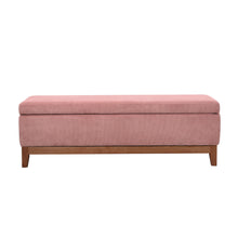 Load image into Gallery viewer, Albert Storage Ottoman 132x45x42cm Dusty Pink; ETA Early December
