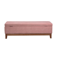 Load image into Gallery viewer, Albert Storage Ottoman 132x45x42cm Dusty Pink; ETA Early December
