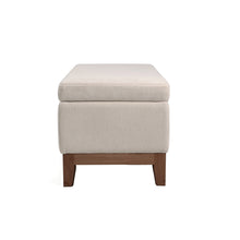 Load image into Gallery viewer, Albert Storage Ottoman 132x45x42cm Grey Beige; ETA Early May
