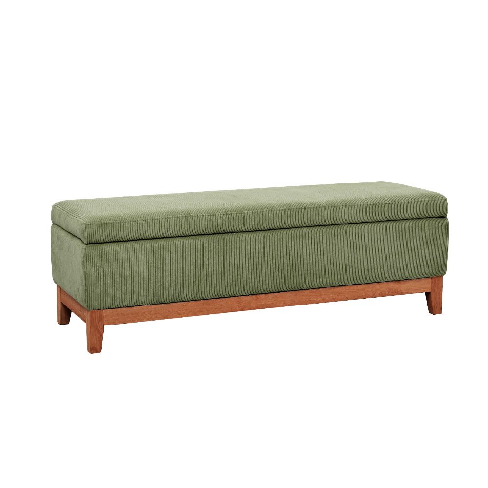 Albert Storage Ottoman 132x45x42cm Olive