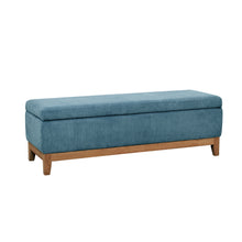 Load image into Gallery viewer, Albert Storage Ottoman 132x45x42cm Steel Blue; ETA Early December
