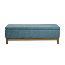 Load image into Gallery viewer, Albert Storage Ottoman 132x45x42cm Steel Blue; ETA Early December
