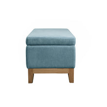 Load image into Gallery viewer, Albert Storage Ottoman 132x45x42cm Steel Blue; ETA Early December
