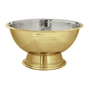 Alfie Champagne Bowl 40cm Hammered Gold