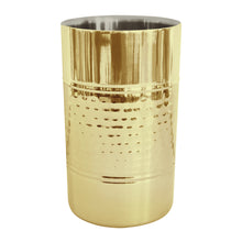 Load image into Gallery viewer, Alfie Wine Cooler 12x18cm Hammered Gold
