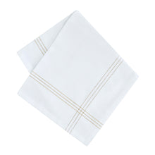 Load image into Gallery viewer, Alice Napkin 4pk 45x45cm Gold &amp; White; ETA End July
