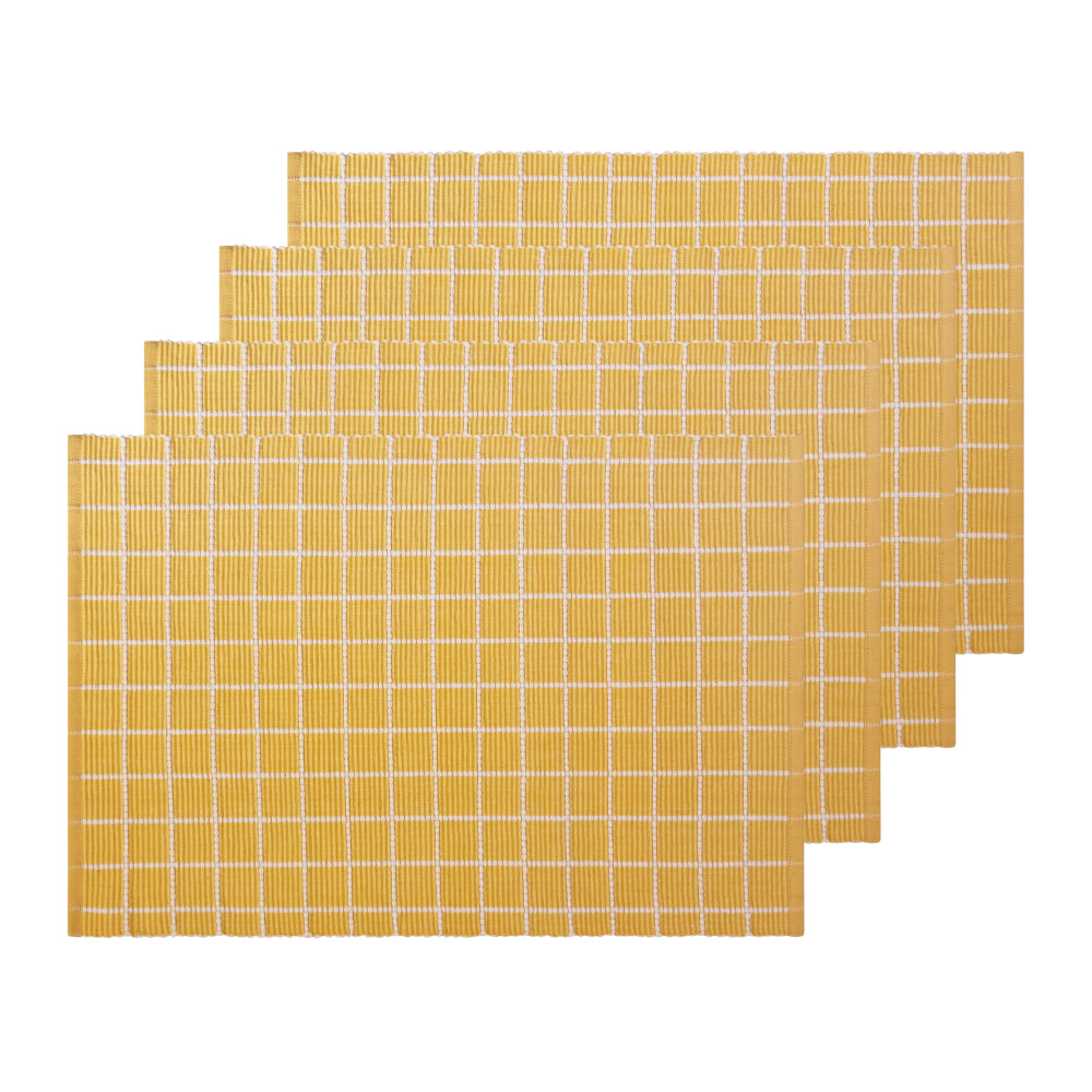 Amanda Placemat Set of 4 33x48cm Yellow