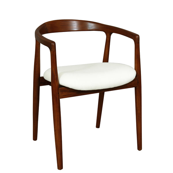 Anton Chair 55x54x79cm Natural & White