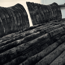 Load image into Gallery viewer, Arna 3 Pc Comforter Queen 240x240cm + 2 Pillow Cases 48x73cm Charcoal
