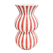 Load image into Gallery viewer, Arthur Stripe Vase 15x15x28cm Bubblegum
