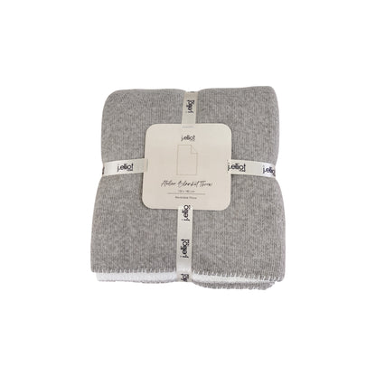 Atelier Blanket Throw 130x180cm Grey & White