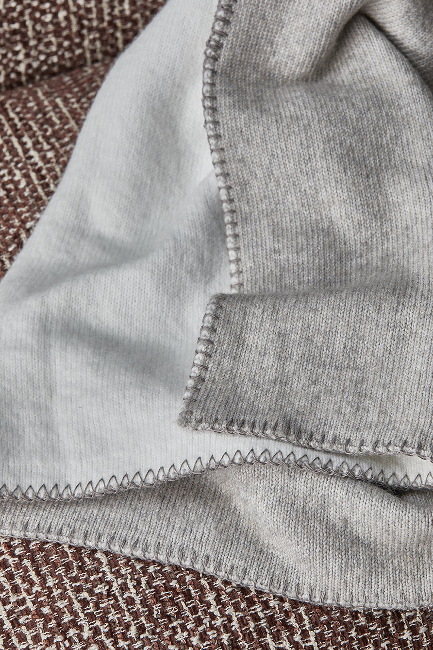Atelier Blanket Throw 130x180cm Grey & White