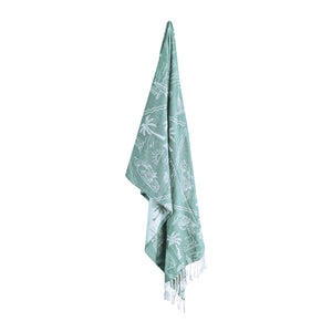 Aussie Turkish Towel 90x180cm Peppermint & White
