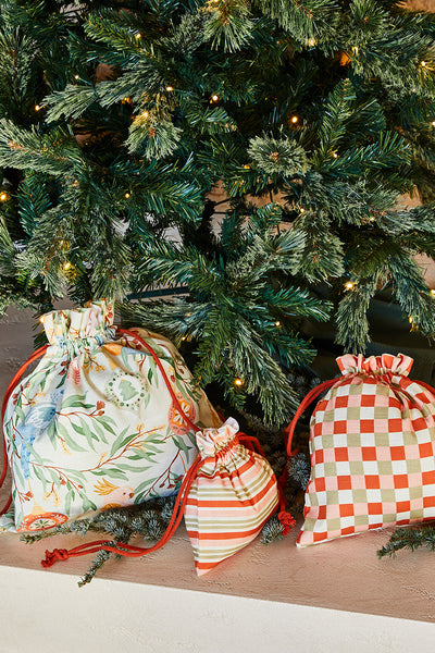 Australian Bird Christmas Gift Bags 3pk 60x80x1.5cm Green Multi