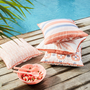 Bailey Outdoor Cushion 50x50cm Bubblegum Multi