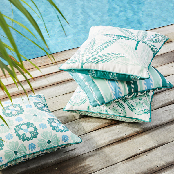 Bailey Outdoor Cushion 50x50cm Pine Green Multi