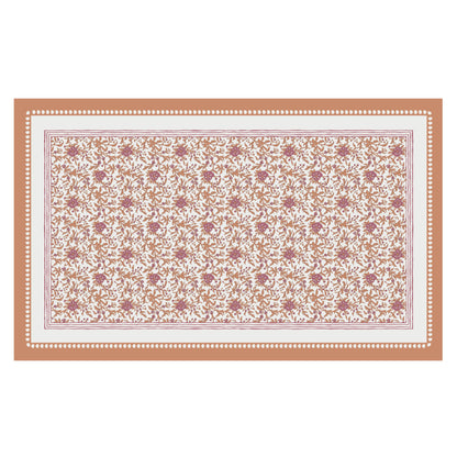 Basra Printed Tablecloth 150x270x0.5cm Ochre