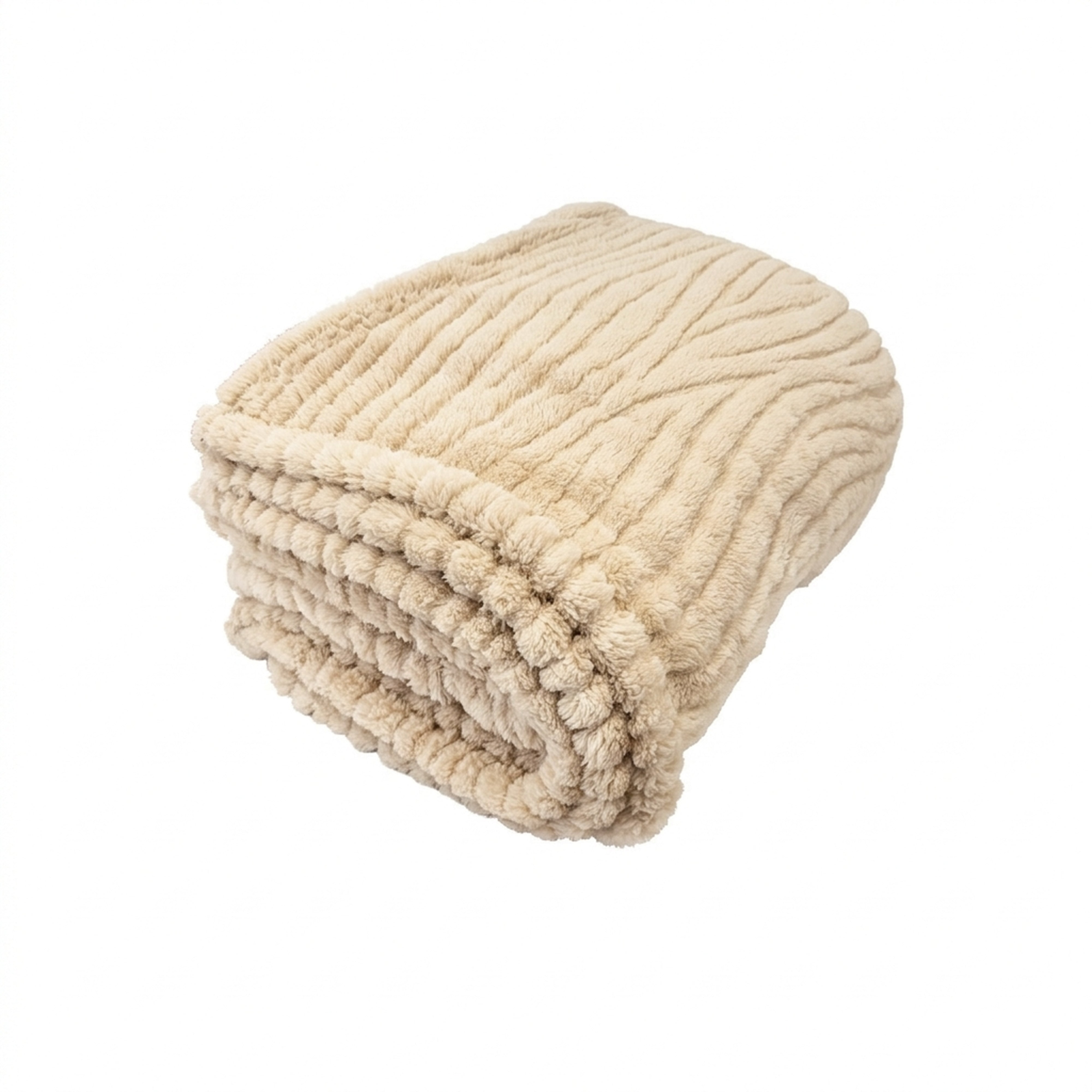 Fleur Darling Fluffy Blanket 130x180cm Beige