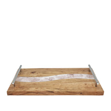 Load image into Gallery viewer, Bently Serving Tray With Handles 60x28cm White

