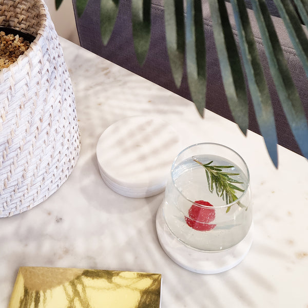 Berna Coaster Set of 4 10x10cm White