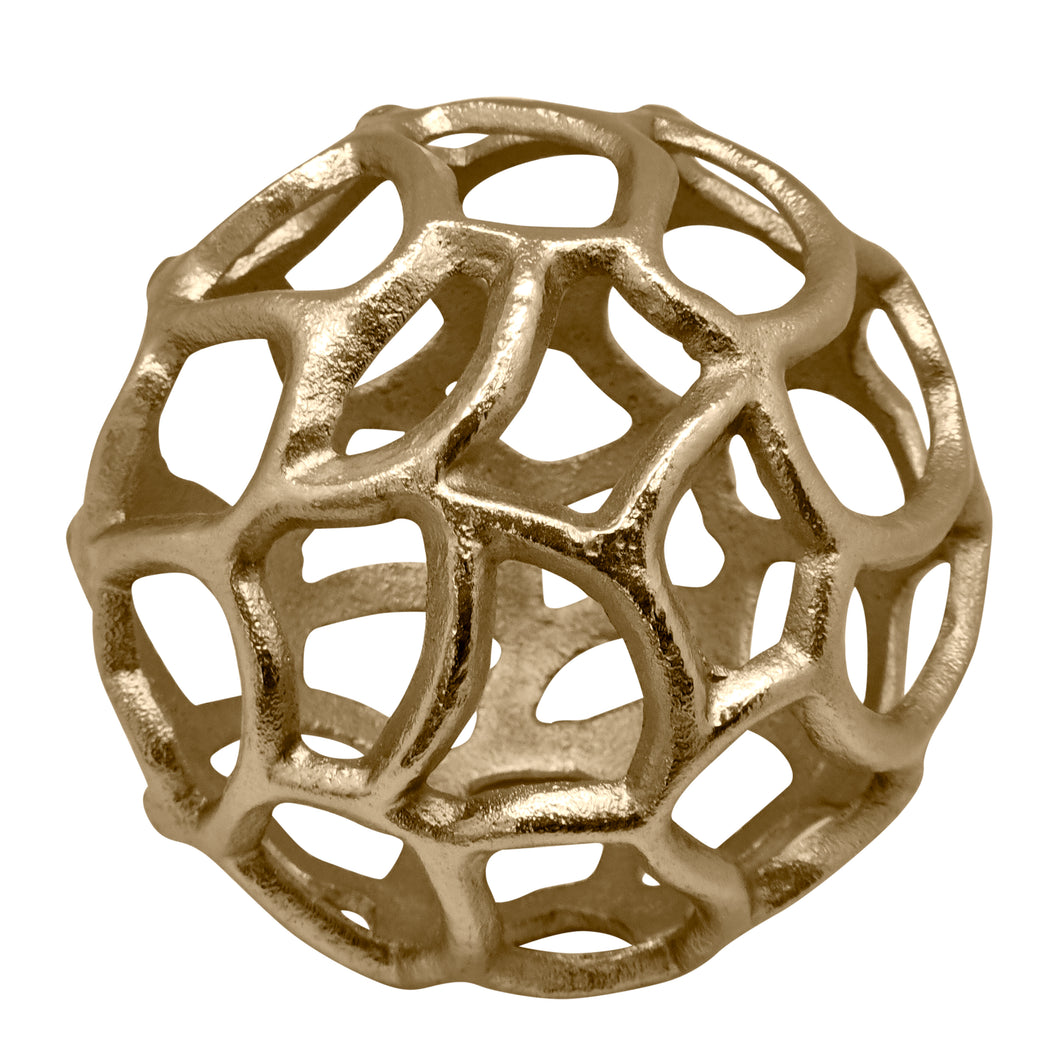 Bernice Decorative Ball Large 15cm Gold; ETA Mid April