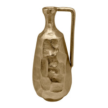 Load image into Gallery viewer, Bernice Hammered Vase Large 16x16x36cm Gold; ETA Mid April
