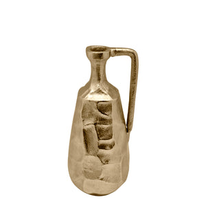 Bernice Hammered Vase Small 11.5x11.5x25cm Gold; ETA Mid April