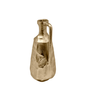 Bernice Hammered Vase Small 11.5x11.5x25cm Gold; ETA Mid April